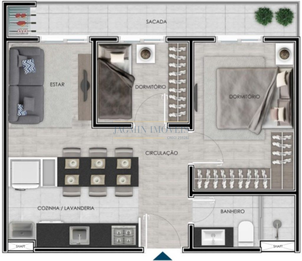 Apartamento 2 dormitórios em Gravataí – Centro