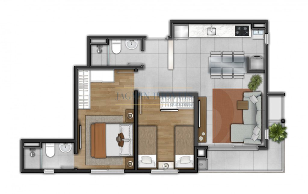 Apartamento no Centro de Igrejinha – 2 dormitórios